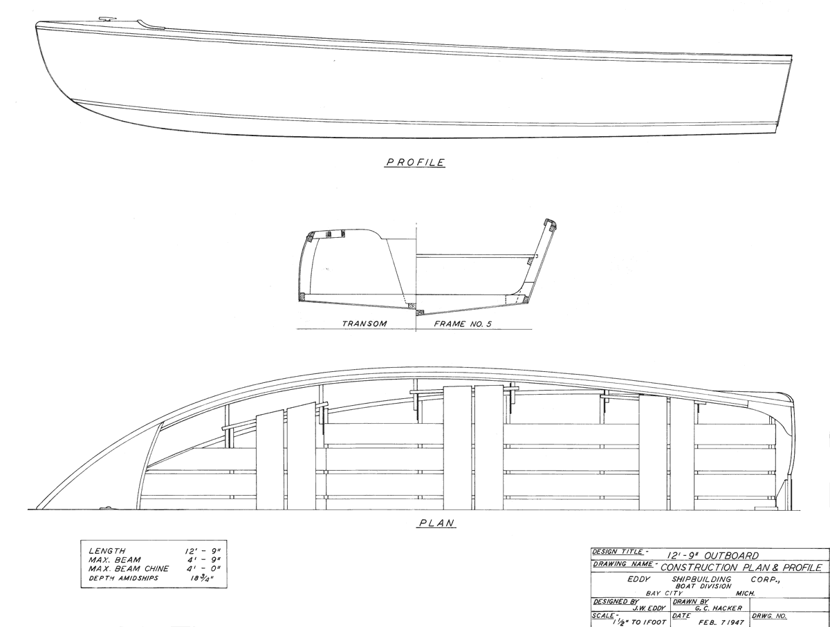 Boat Plans Blueprint